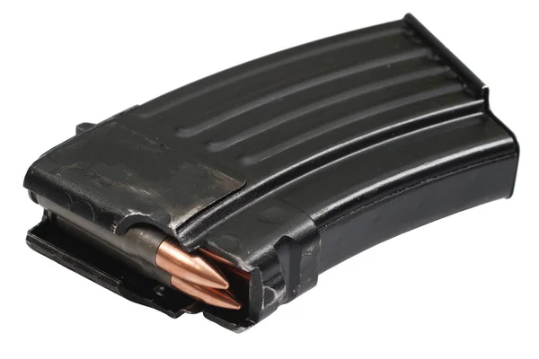 AK 47 pistol magazin med ammo — Stockfoto