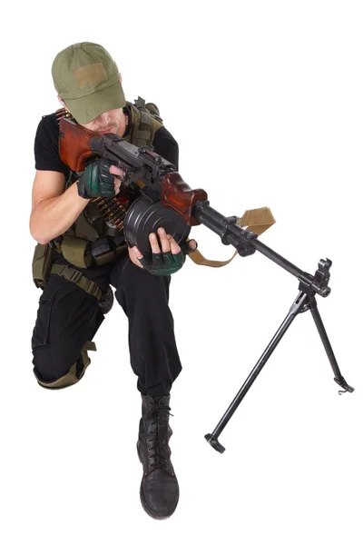 Mercenary with RPG gun — Stock Photo, Image