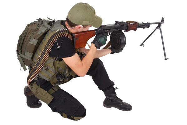 Mercenario con pistola RPG — Foto Stock