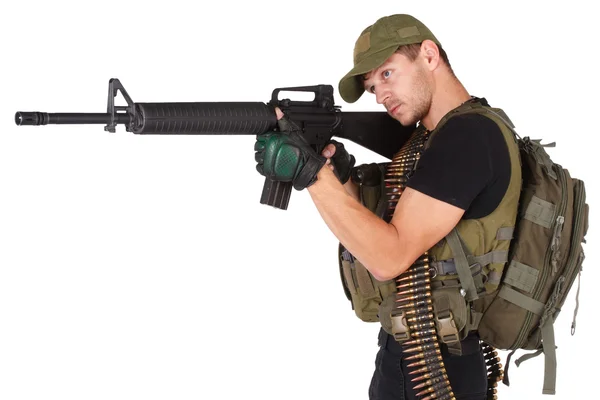 M16 をライフルとライフル兵 — ストック写真
