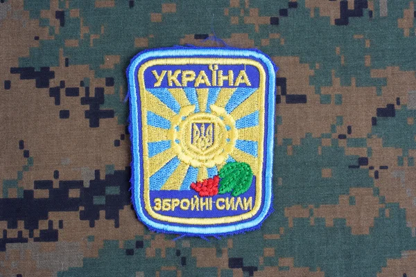 Distintivo uniforme dell'aeronautica ucraina — Foto Stock