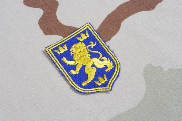 Ukraine Army uniform badge — Stock Photo, Image