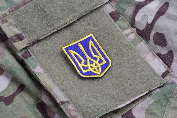 Рівномірної бейдж армії України — стокове фото