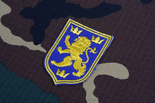 Ucrânia emblema uniforme do exército — Fotografia de Stock