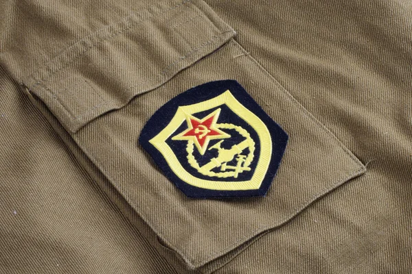 Military engineering shoulder patch — Stock Photo, Image