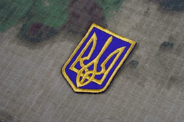 Odznaka jednolitej armii Ukrainy — Zdjęcie stockowe
