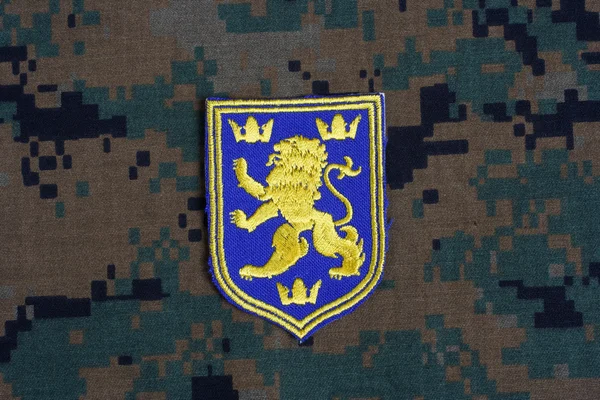 Ucrânia emblema uniforme do exército — Fotografia de Stock