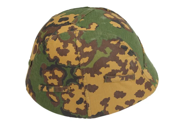 Kevlar helmet with a camouflage cover — Stock Photo, Image