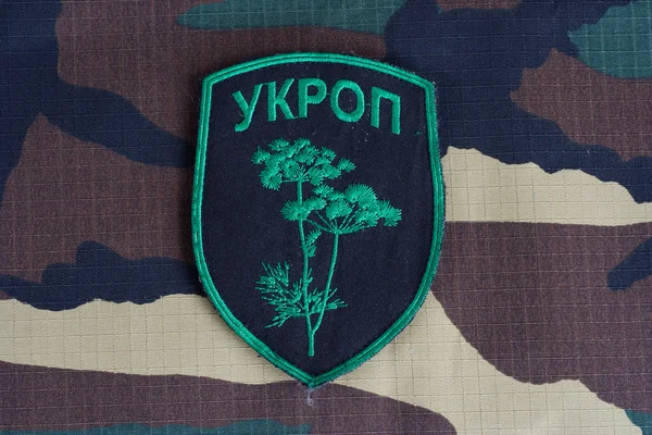 非官方制服徽章"Ukrop" — 图库照片