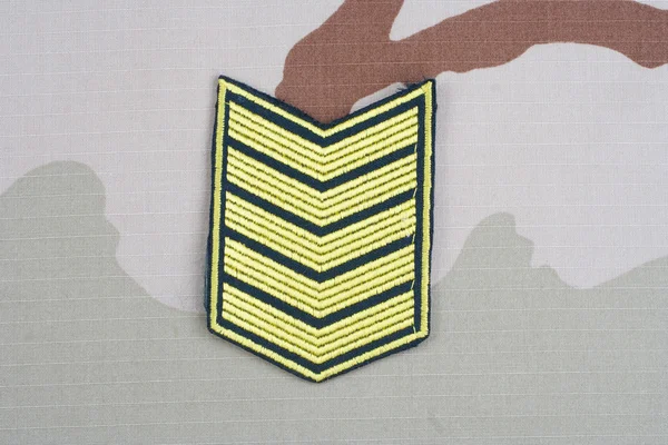 Armésergeant rank patch — Stockfoto