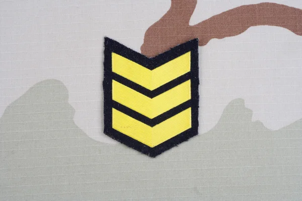 ARMY Sergeant rank patch — Stock Photo, Image