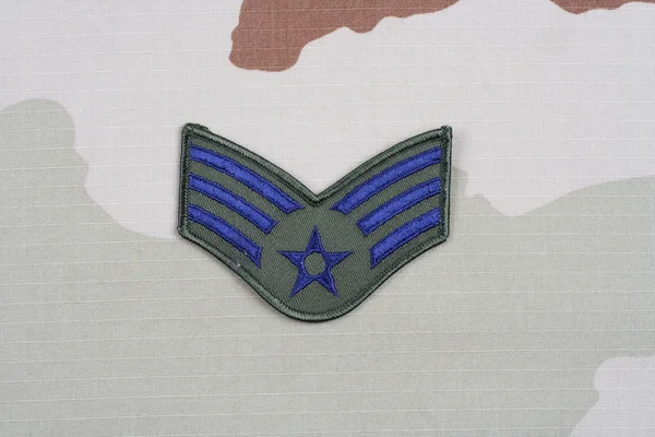 Senior Airman rangi patcha — Zdjęcie stockowe