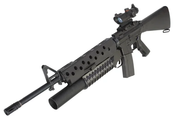 M16 rifle with an M203 grenade launcher — Stock Photo, Image