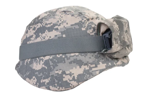 Kevlar helmet with a camouflage cover — Stock Photo, Image