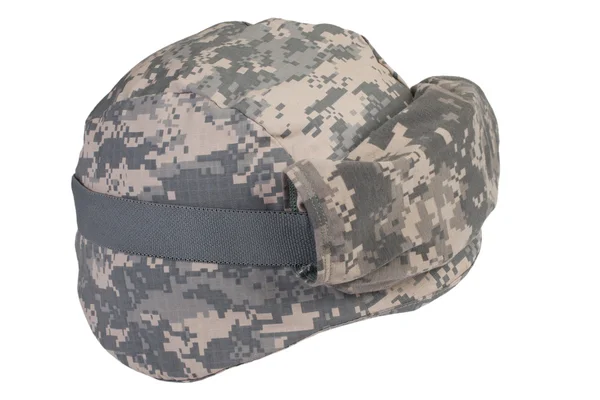 Kevlar helmet with a camouflage cover — Stock Photo, Image