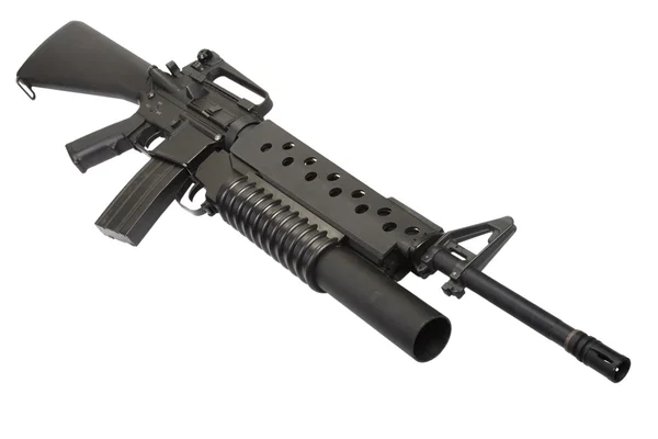 Een M16 geweer met granaatwerper — Stockfoto