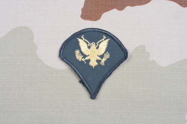 Oss armén Specialist rangordna patch — Stockfoto