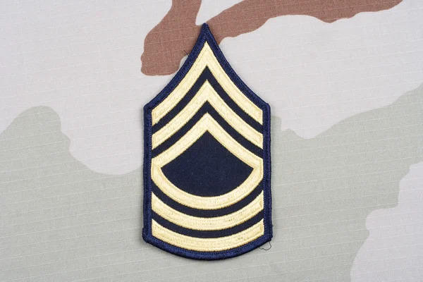 Esercito degli Stati Uniti grado di sergente maggiore — Foto Stock