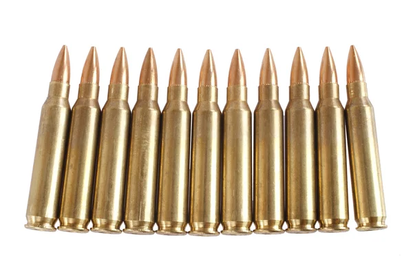 5.56 45mm NATO  intermediate cartridges Royalty Free Stock Photos