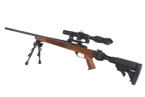 Sniper rifle on bipod Stock Photo