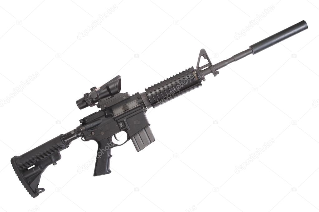 Sniper Rifle With Silencer Wallpaper