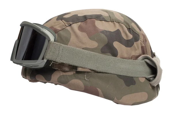 Kevlar helmet with camouflage — Stock Photo, Image