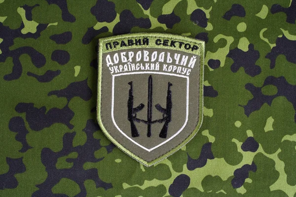 Oekraïense vrijwilliger Corps juiste Secto — Stockfoto