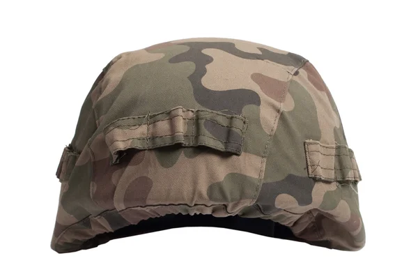 Capacete Kevlar com camuflagem — Fotografia de Stock