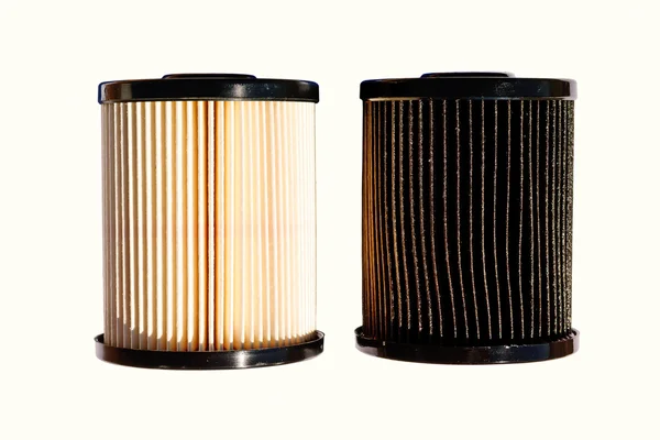 Temiz ve kirli dizel yakıt filtreleri