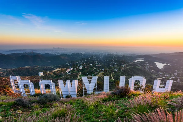Hollywood segno a Los Angeles — Foto Stock