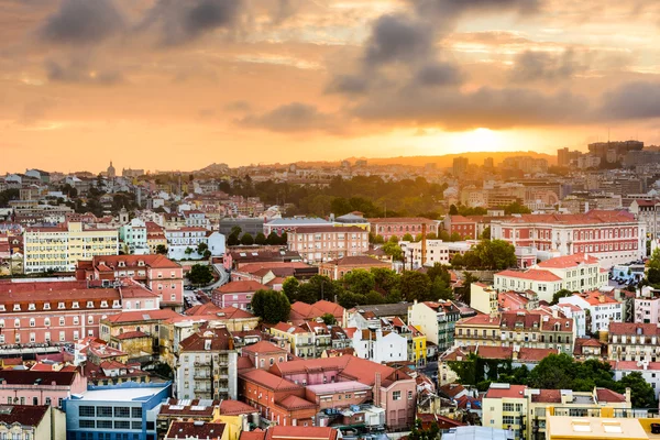 Lisboa Portugal Pôr do sol — Fotografia de Stock