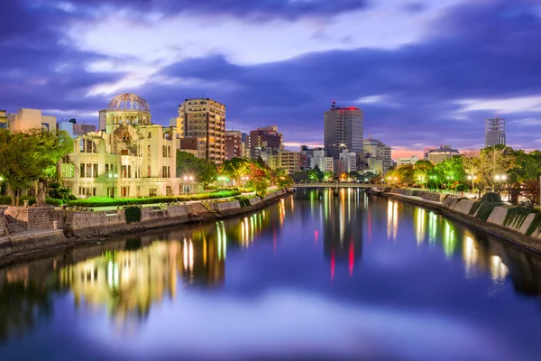 Hiroshima Giappone Skyline — Foto Stock