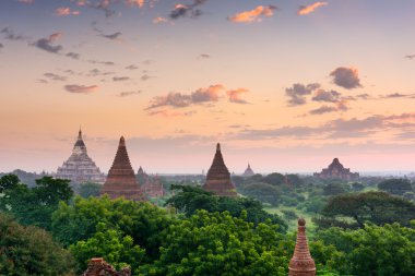 Bagan Myanmar Ancient Pagodas clipart