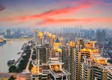 Fuzhou Çin Cityscape