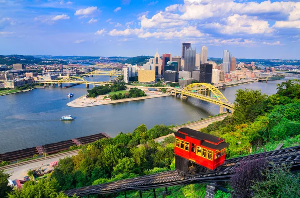 Panoramę Pittsburgh w Pensylwanii — Zdjęcie stockowe