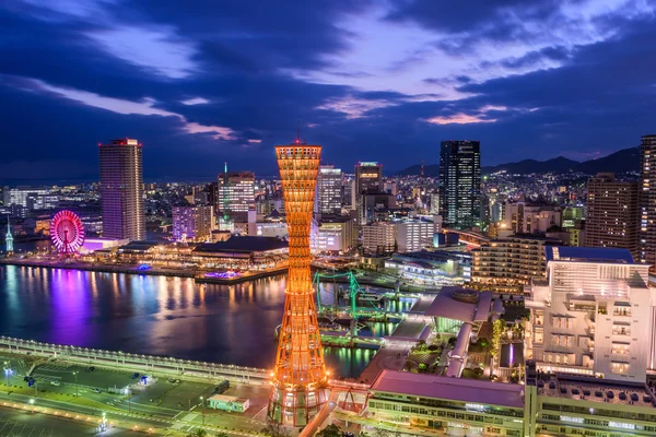 Kobe Japonsko Panorama — Stock fotografie