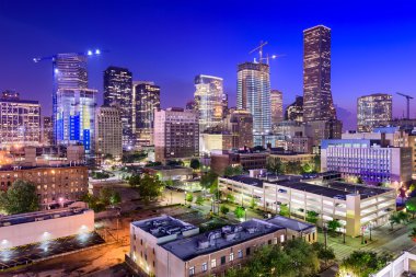 Houston Teksas silueti