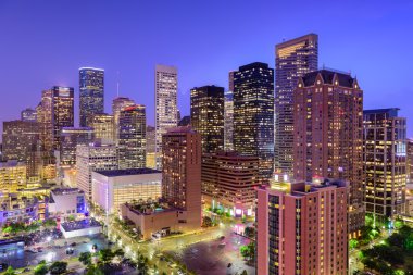 Houston Teksas silueti