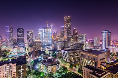 Houston Teksas silueti
