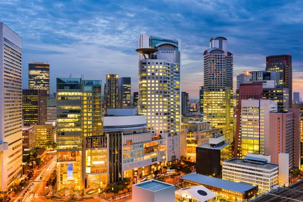 Osaka Japonsko panoráma — Stock fotografie