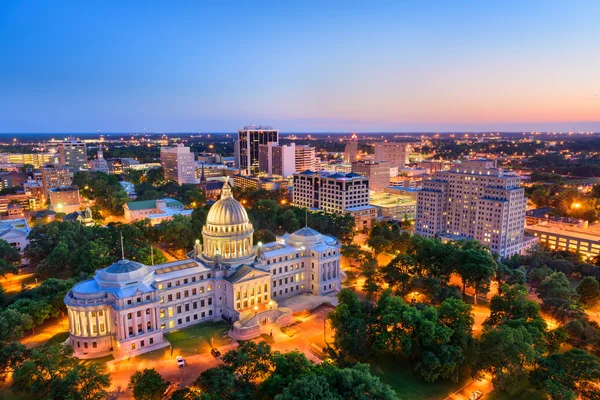 Skyline de Jackson Mississippi — Fotografia de Stock