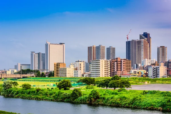 Skyline del Giappone di Kawasaki — Foto Stock