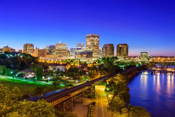 Skyline cidade de Richmond, Virginia — Fotografia de Stock