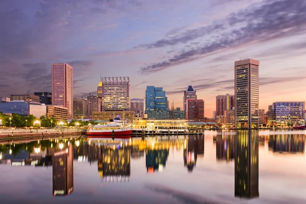 Baltimore Inner Harbor Skyline — Stockfoto