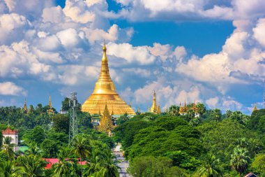 Myanmar'ın Shwedagon Pagodası