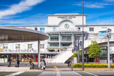 Kumamoto istasyonu Japonya'da