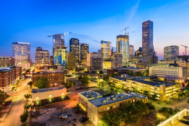 Houston Teksas silueti