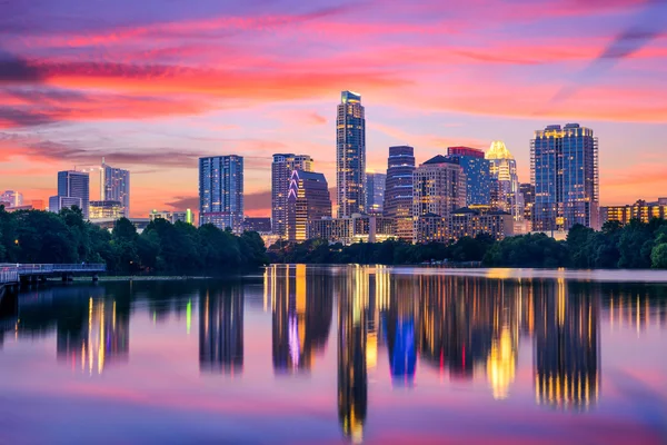 Austin, texas Panorama — Stock fotografie