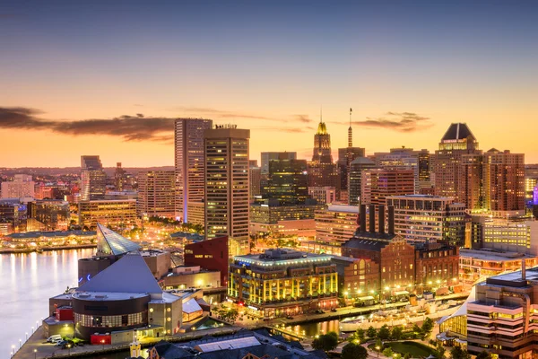 Horizonte de Baltimore, Maryland — Foto de Stock