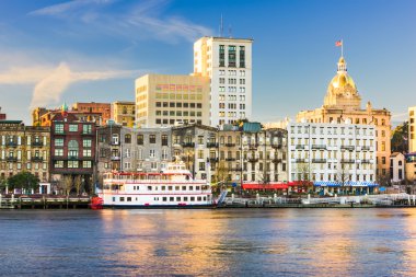 Savannah Georgia manzarası
